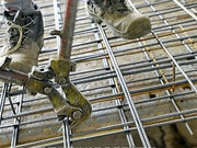 Reinforcing mesh as heavy type welded panel for constructions