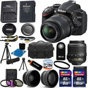 Nikon D3200 Digital SLR Camera - Black w/AF-S DX 18-55mm 1:3.5-5.6G VR