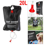 20L Foldable Solar Energy Heated Water Bag Camp PVC Shower Outdoor